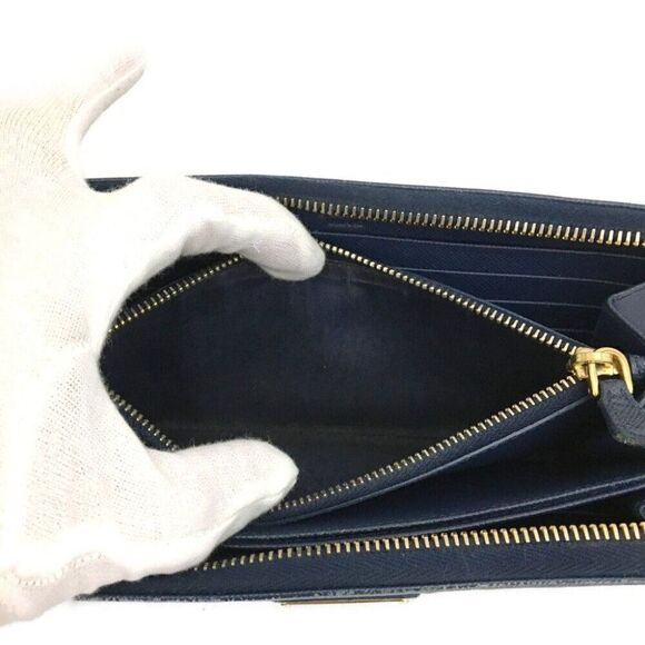 Prada Long Saffiano Leather Zip Around Wallet - Picture 6 of 8